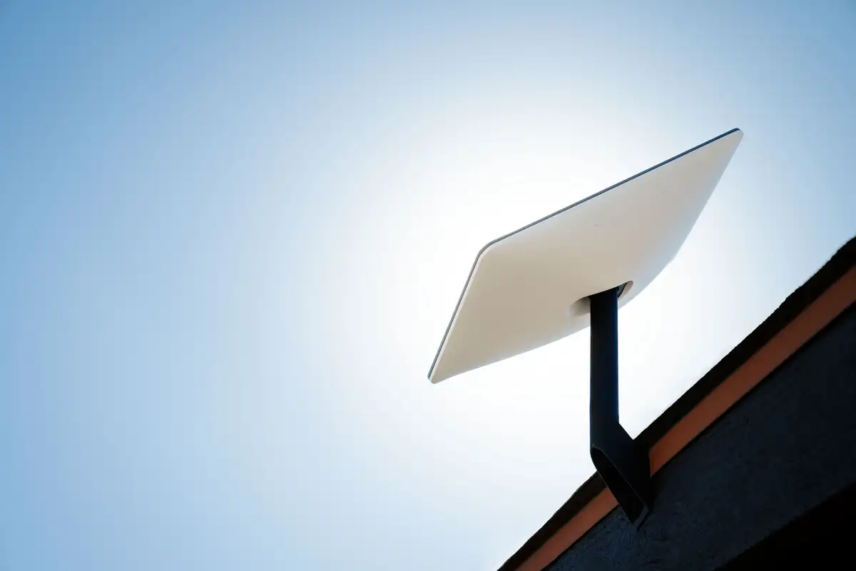 Starlink Antenna on a roof